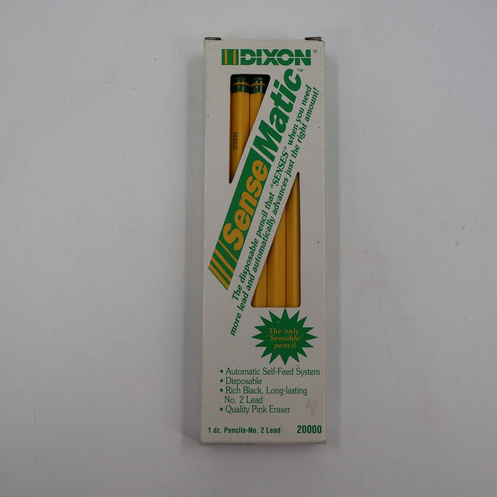 Dixon SenseMatic Automatic Pencils 12ct Yellow No. 2 Lead Vintage 1988 20000